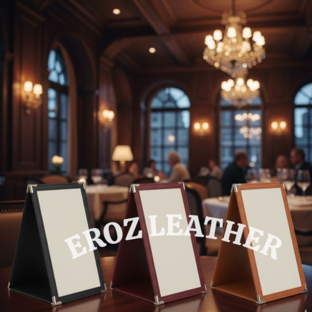 PORTA MENU:  >PM-008 Porta Menu con Vinil